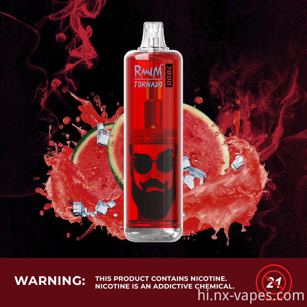 RANDM TORNADO 7800 LED DISPOSABLE VAPE